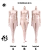 Plastic joint female body - Pale Version - Pop Toys 1/6 Scale Accessory