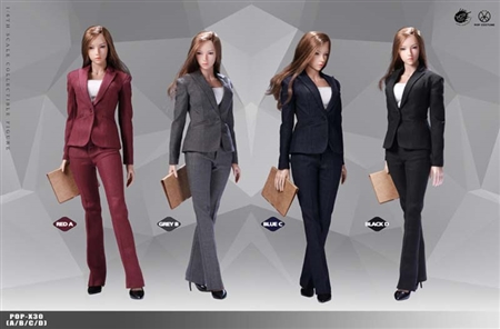 Office Lady Suit Set - Pants Version - Pop Toys 1/6 Scale