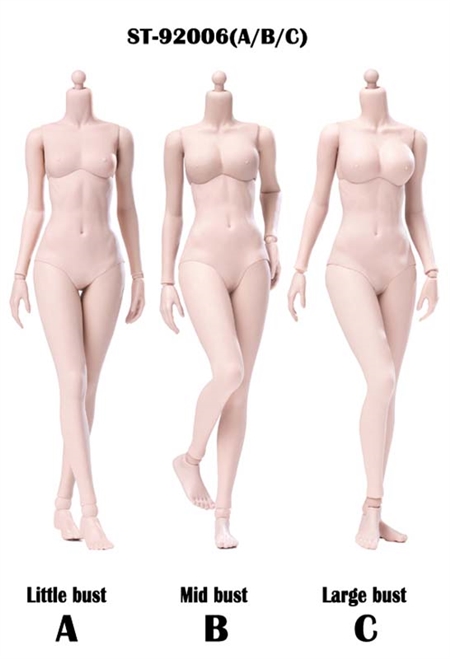 Super Flexible Female Body Plastic Joints - Pop Toys XING Series 1/6 Scale Body
