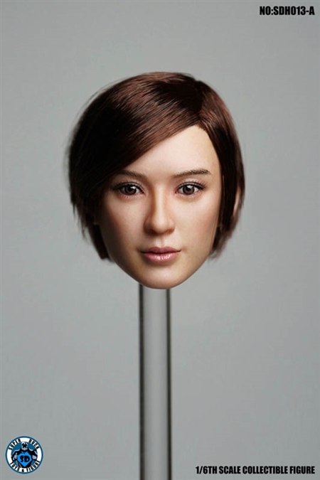 Asian Headsculpt 4.0 - Sideswept Bangs - Superduck 1/6 Scale Accessory
