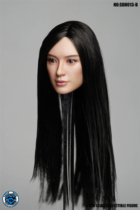 Asian Headsculpt 4.0 - Long Hair - Superduck 1/6 Scale Accessory