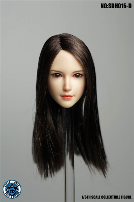 Asian Headsculpt 6.0 - Dark Brown - Superduck 1/6 Scale Accessory