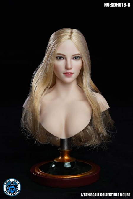 Headsculpt - Female with Golden Hair - SuperDuck 1/6 Scale Accessory