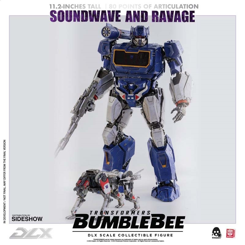 Soundwave & Ravage - Transformers DLX Collectible Figure Series - ThreeZero x Hasbro