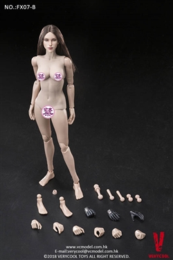 Supermodel Head and Body Set - Brown Version B - Very Cool 1/6 Scale Figure