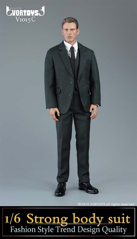Strong Body Suit in Pinstripe - Vor Toys 1/6 Scale Accessory