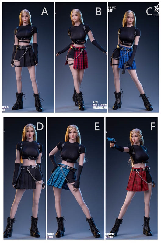 Mini Skirt Fashion - Six Style Options - 3S Toys 1/6 Scale Clothing Set ...