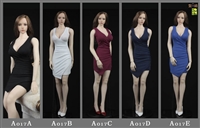 Women's Sleeveless Dress - Five Color Options - AFS 1/6 Scale Accessory Set