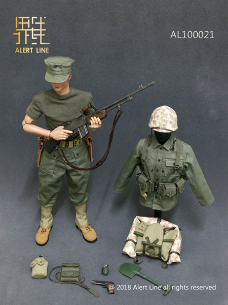 Alert Line USMC camo poncho 1/6th scale toy accessory 