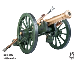 French Gribeauval Cannon - 12 Pounder - Napoleonic Era -  Brown Art 1/6 Scale Accessory