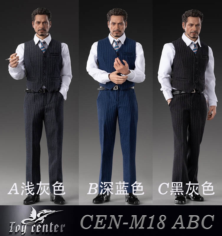 English Gentleman Striped Suit - Toy Center 1/6 Scale Accessory
