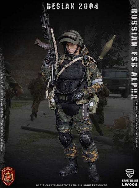 Russian Alpha Special Forces Grenadier - Crazy Figure 1/12 Scale Figure
