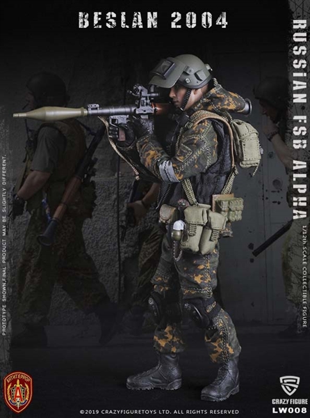 Russian Alpha Special Forces Grenadier - Crazy Figure 1/12 Scale