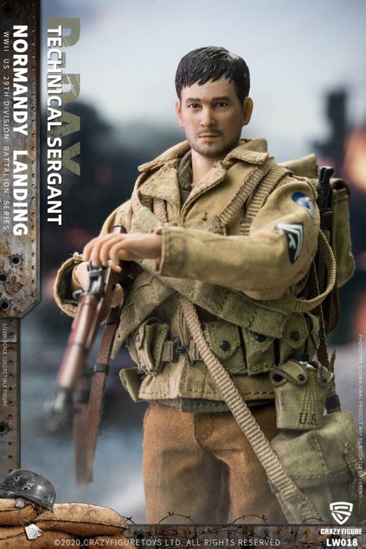 Technical Sergeant - US Army On D-Day - World War II - Crazy Figure 1/12 Scale Figure