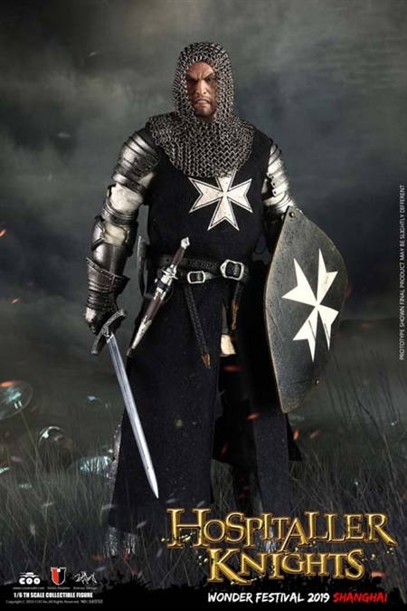 COO Action Figures Crusader Knight Hospitaller Metal Helmet 1/6 Scale