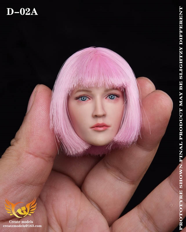 Sexy Female Head - Four Versions - GAC Toys 1/6 Scale Head Sculpt