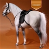 Hanoverian Horse - 017HH Model 004 in White - Mr Z 1/6 Scale Figure-  - CONSIGNMENT