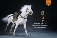 Mongolian Horse Dynamic Pose - 0004 White Version - Mr. Z 1/6 Scale Figure - CONSIGNMENT
