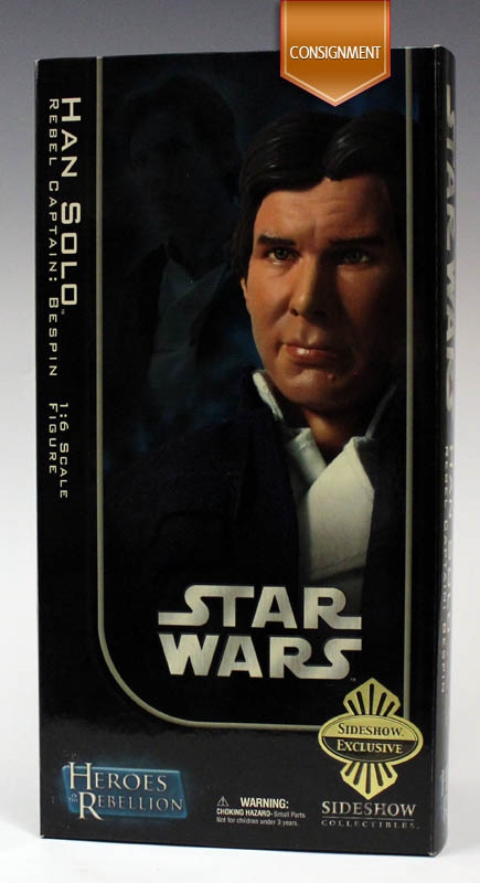 Han Solo - Rebel Captain: Bespin - Star Wars - Sideshow Exclusive 1/6 Scale Figure. 2006 Release CONSIGNMENT
