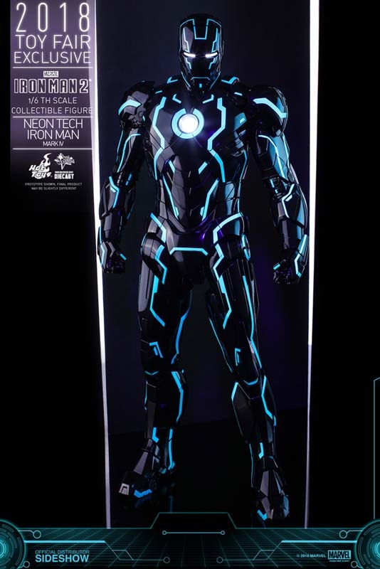 Iron Man Mark IV Neon Tech Iron Man 2 Hot Toys