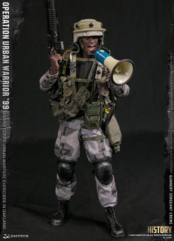 Sergeant Crews - Operation Urban Warrior 99 - Urban Warfare Exercises in Oakland - Marine Corps - DAM Toys 1/6 Scale Figure