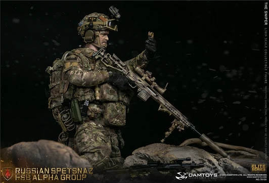 Russian Spetsnaz FSB Alpha Group Sniper - DAM Toys 1/6 Scale Figure