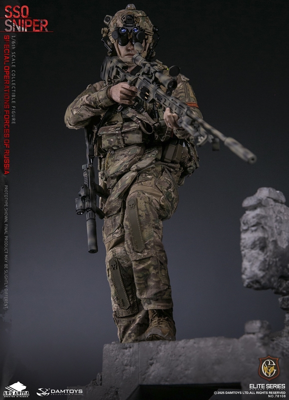 Special Operations Forces of Russia  (SSO) Sniper - Ars Arma DAM Toys 1/6 Scale Figure