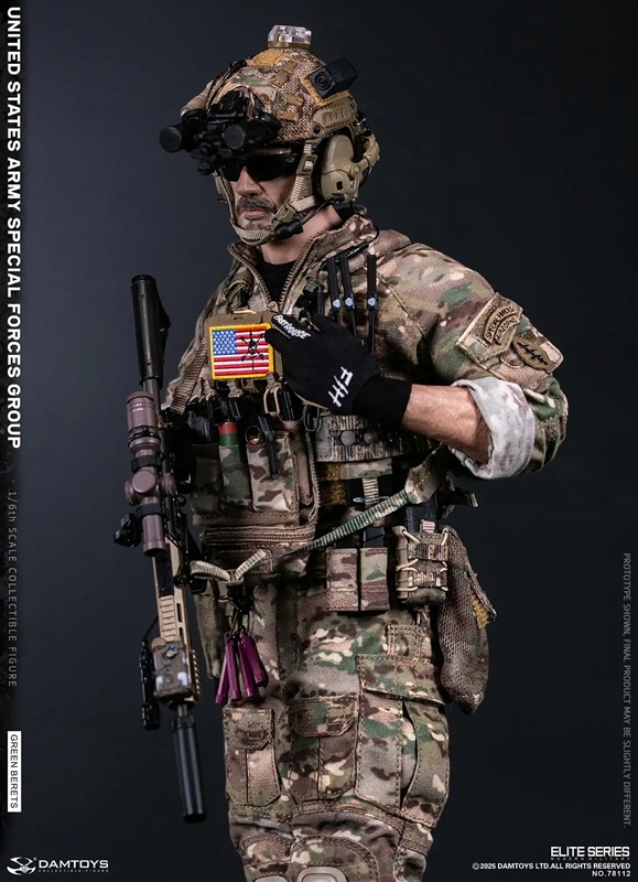 K◆ホットトイズ 1/6 GREEN BERET USA ARMY フィギュア Green Beret US Army Special Forces Group - Dam Toys 1/6 Scale Figure