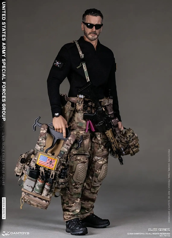 Green Beret US Army Special Forces Group - Dam Toys 1/6 Scale Figure