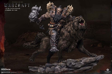 Blackhand Riding Wolf - Standard Version - DAM Toys 1:9 Statue