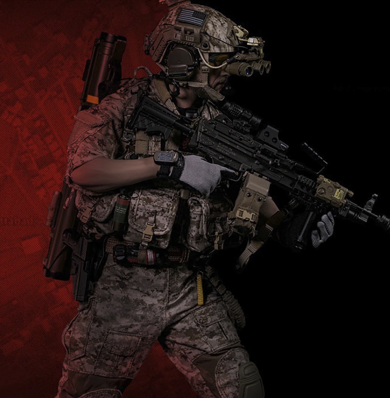 GERONIMO DEVGRU - MK46 MOD1 Gunner (Operation Neptune Spear) - DAM Toys 1/6 Scale Figure