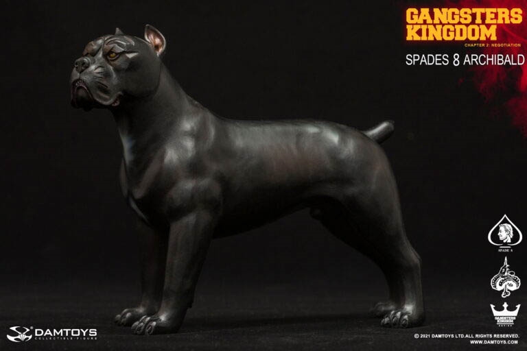 Casro in Black - Dog for Archibald Spade 8 - Gangster's Kingdom - DAM Toys 1/6 Scale Figure