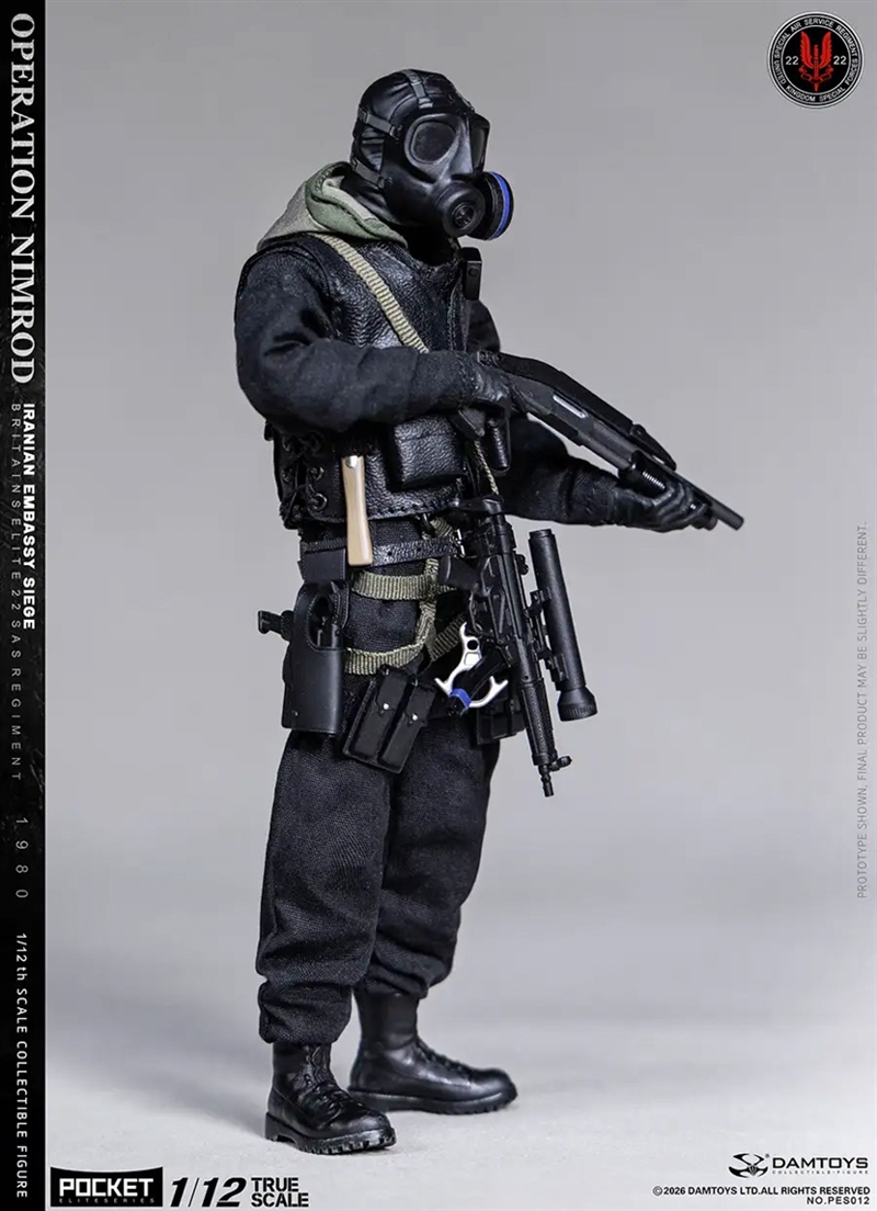 Operation Nimrod Iranian Embassy Siege 1980 - Pocket Elite Series - Dam Toys 1/12 Scale Figure