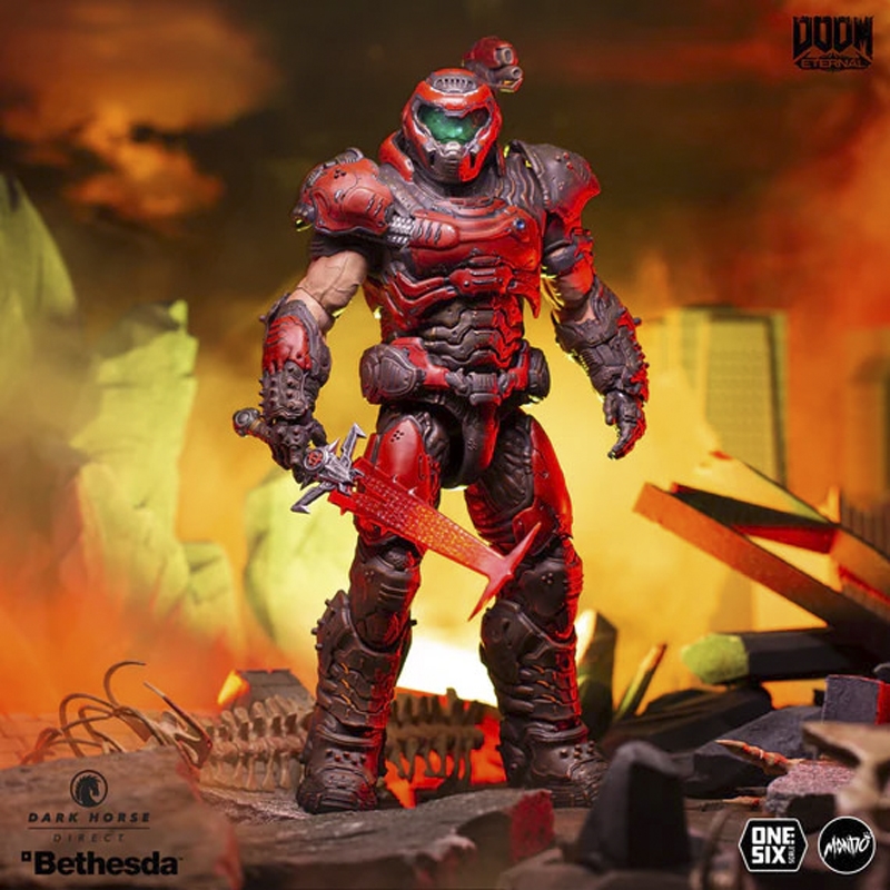 Doom Slayer (Mondo Crimson Variant) - Dark Horse Comics 1/6 Scale Figure