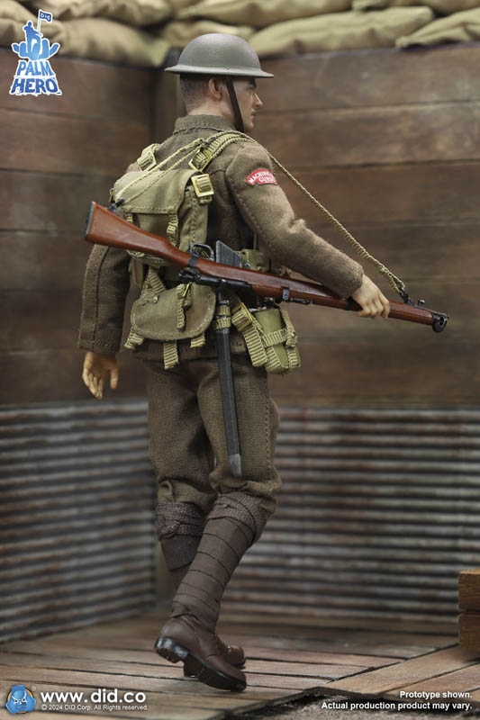 Albert Brown - World War I British Infantry - DiD 1/12 Scale Palm Albert Brown - World War I British Infantry - DiD 1/12 Scale Palm