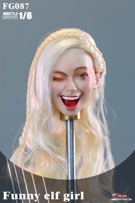 Elf Girl Adah Ada - Flirty Girl 1/6 Scale Head Sculpt