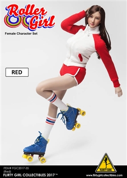 Roller Girl Female Character Set - Red Version - Flirty Girl 1/6 Scale Accessory Set
