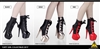 Female Ankle Boots - Three Color Versions - Flirty Girl 1/6 Scale Accessory Set