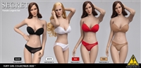 Female Strapless Bra and Panty Set - Four Color Options - Flirty Girl 1/6 Scale Accessory Set