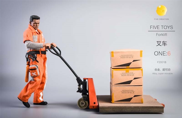 Five Toys Forklift 1/6 Scale Dicast Figure Accessories Set F2001 