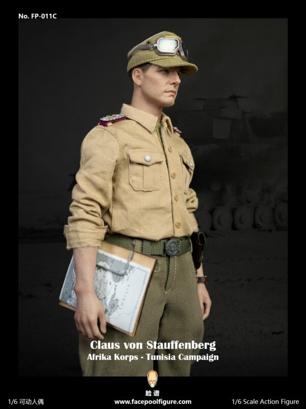 Stauffenberg Afrika Korps Tunisia Campaign - Facepool 1/6 Scale Figure