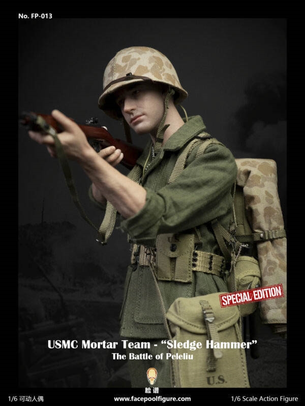 USMC Mortar Team “Sledge Hammer” - Special Version - Facepool 1/6 Scale Figure