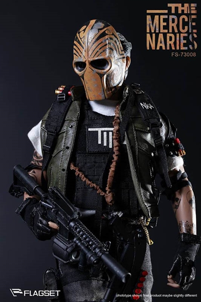 FLAGSET FS-73008 1/6 Scale Male Masked Mercenaries 2.0 Action Figure Toy 
