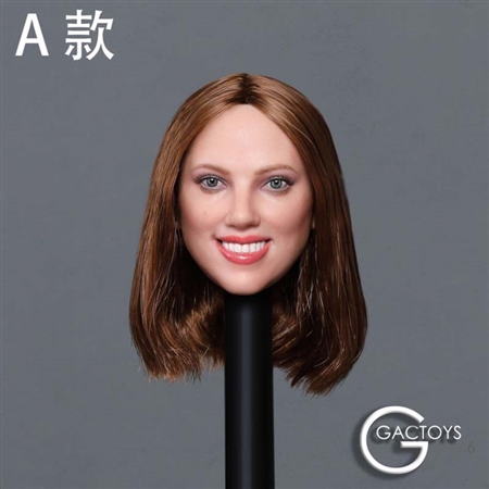 Caucasian Women’s Head Sculpt - Version A - GAC Toys 1/6 Scale