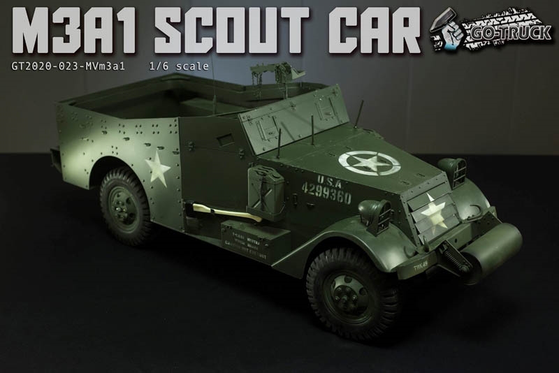 M3A1 Scout Car - World War II - Go Truck 1/6 Scale Vehicle