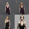 Caucasian Woman's Head Sculpt - Four Versions - HaH Toys 1/6 Scale Accessory