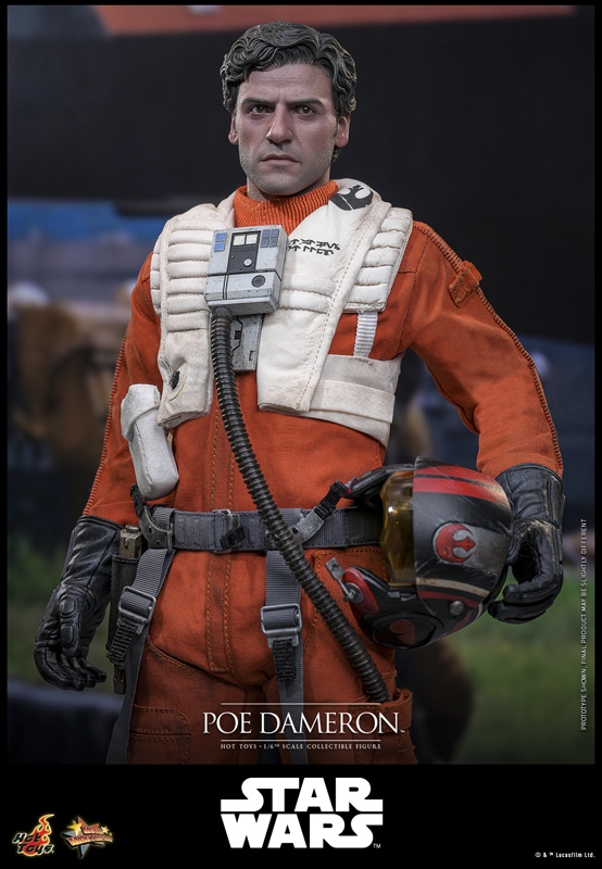 Poe Dameron - Star Wars: The Force Awakens - Hot Toys  MMS806 1/6 Scale Figure