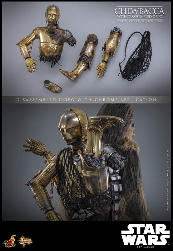 Chewbacca with Disassembled C-3PO - Star Wars - Hot Toys MMS766 1