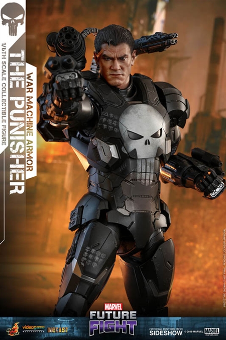 The Punisher In War Machine Armor Marvel Future Fight Hot Toys Video Game Masterpiece 16 Scale Figure