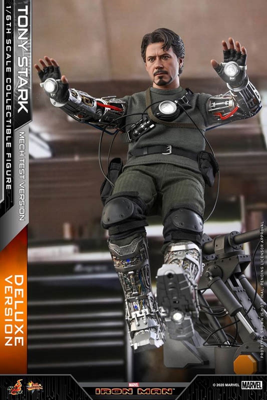 Tony Stark Mech Test Deluxe Version - Iron Man - Hot Toys 1/6 Scale Figure